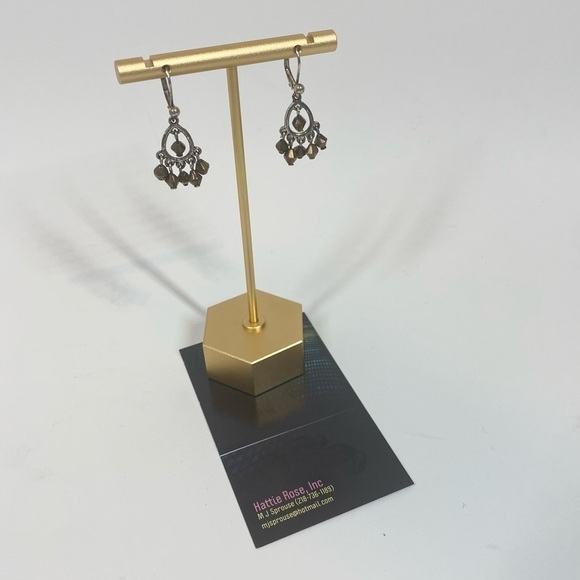 HANDMADE Boho Rustic Dangling Earrings - Picture 2 of 3